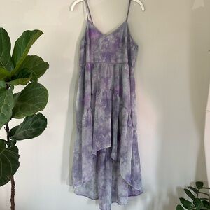 Ecote Lavender Tie-Dye Dress
